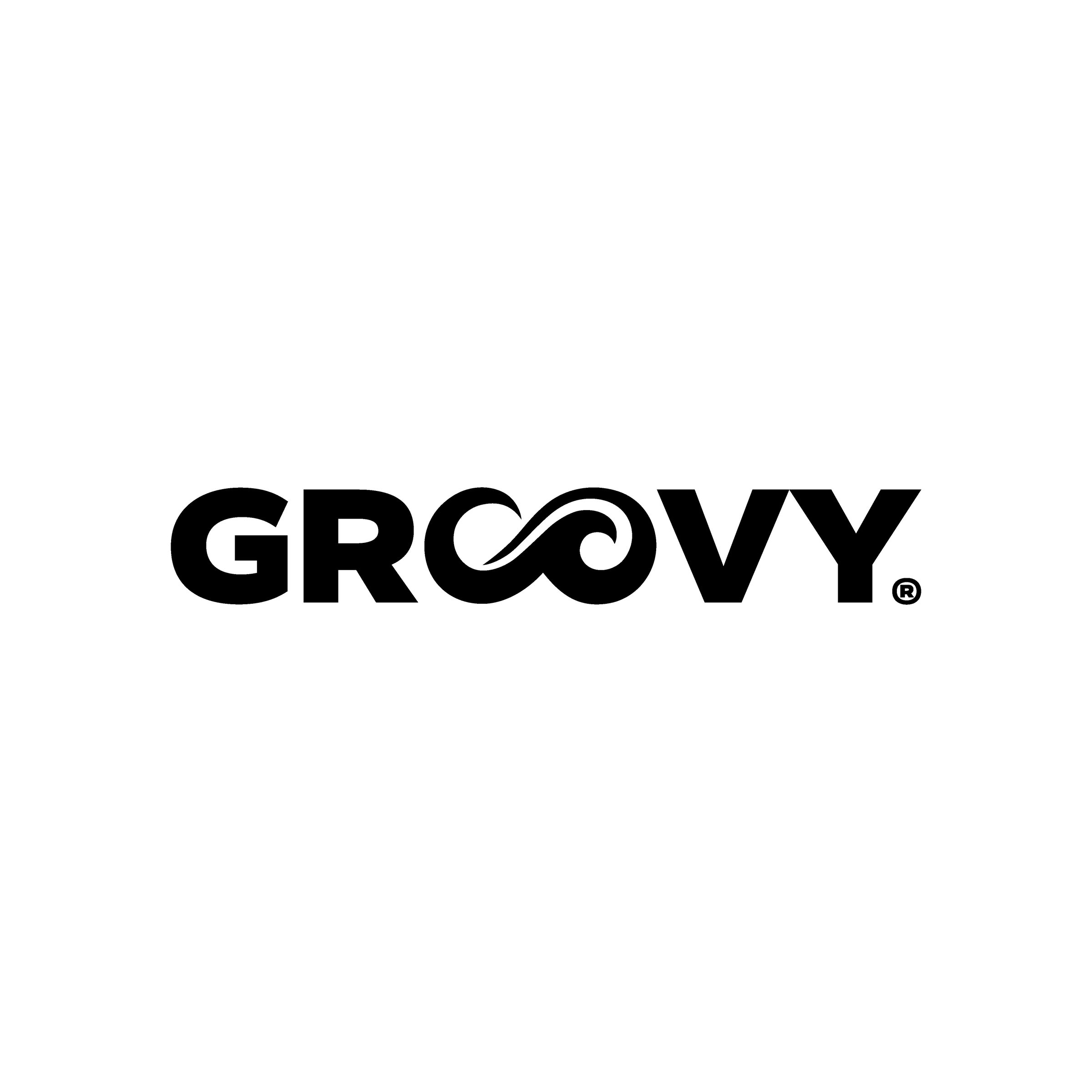 Logotipo Groovy en negro.