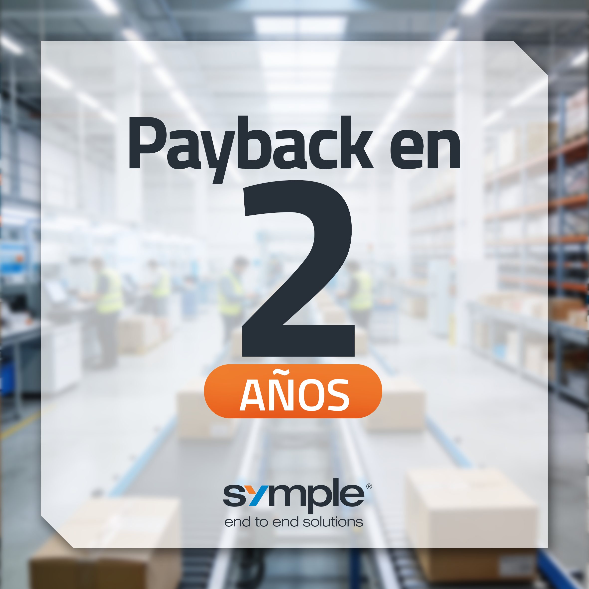 Panel cuadrado: «Payback en 2 años».