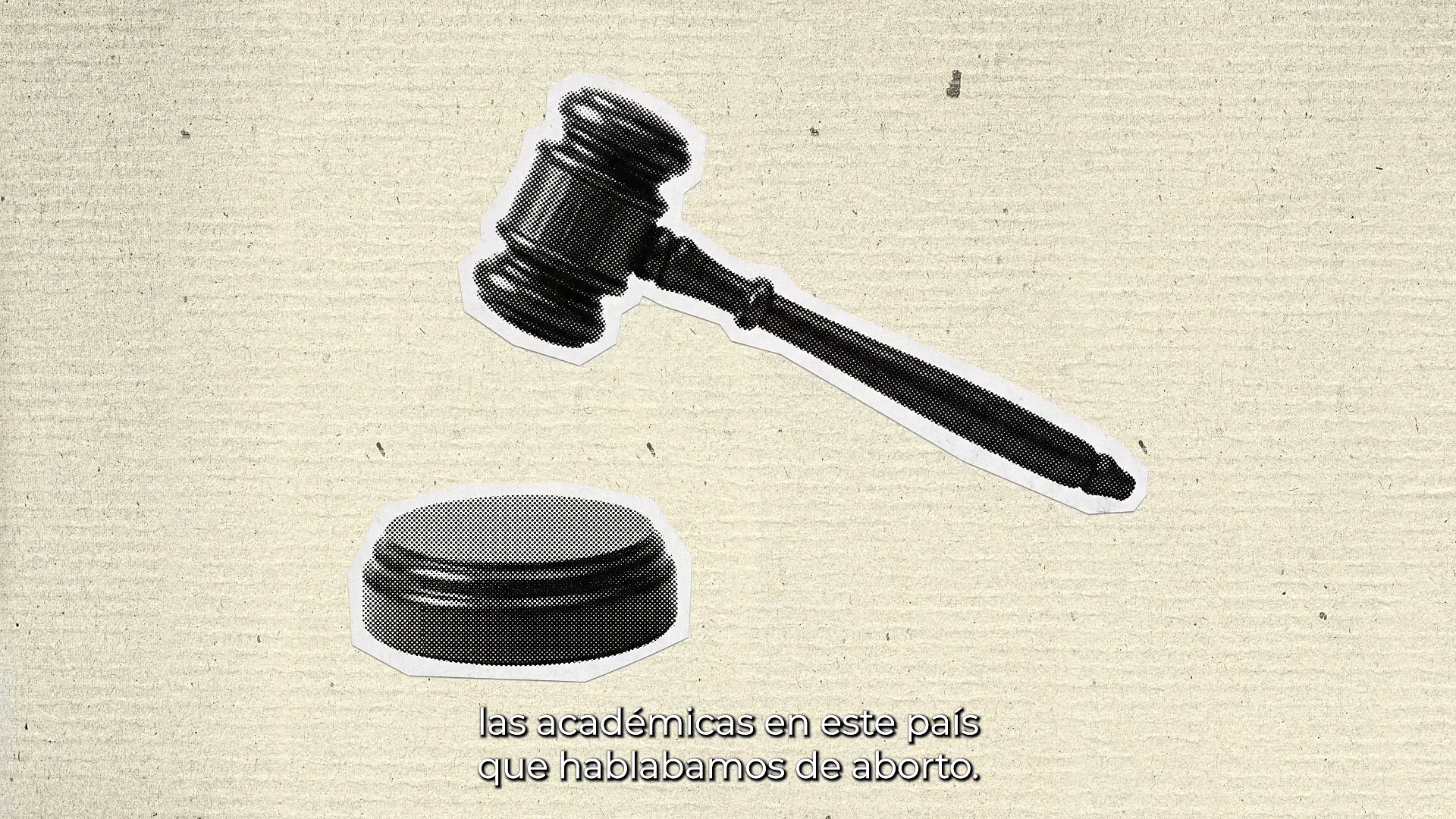 Collage de papel del micro documental de Lidia Casas.